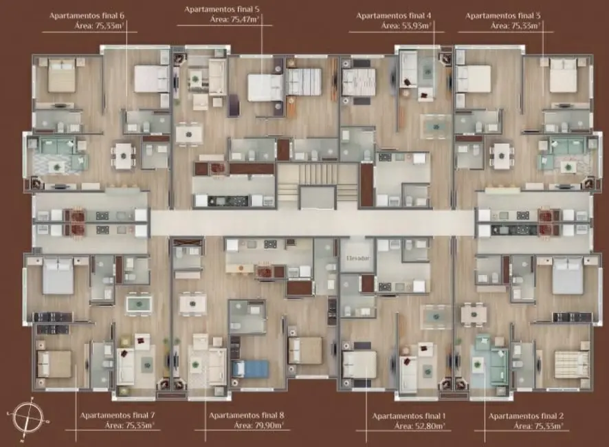 Apartamento com 2 quartos à venda, 73m2 em Centro, Gramado - RS - imagem 3 Foto 3 de Apartamento com 2 quartos à venda, 73m2 em Centro, Gramado - RS