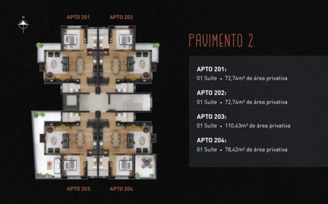 Apartamento com 1 quarto à venda, 73m2 em Centro, Gramado - RS - imagem 5 Foto 5 de Apartamento com 1 quarto à venda, 73m2 em Centro, Gramado - RS