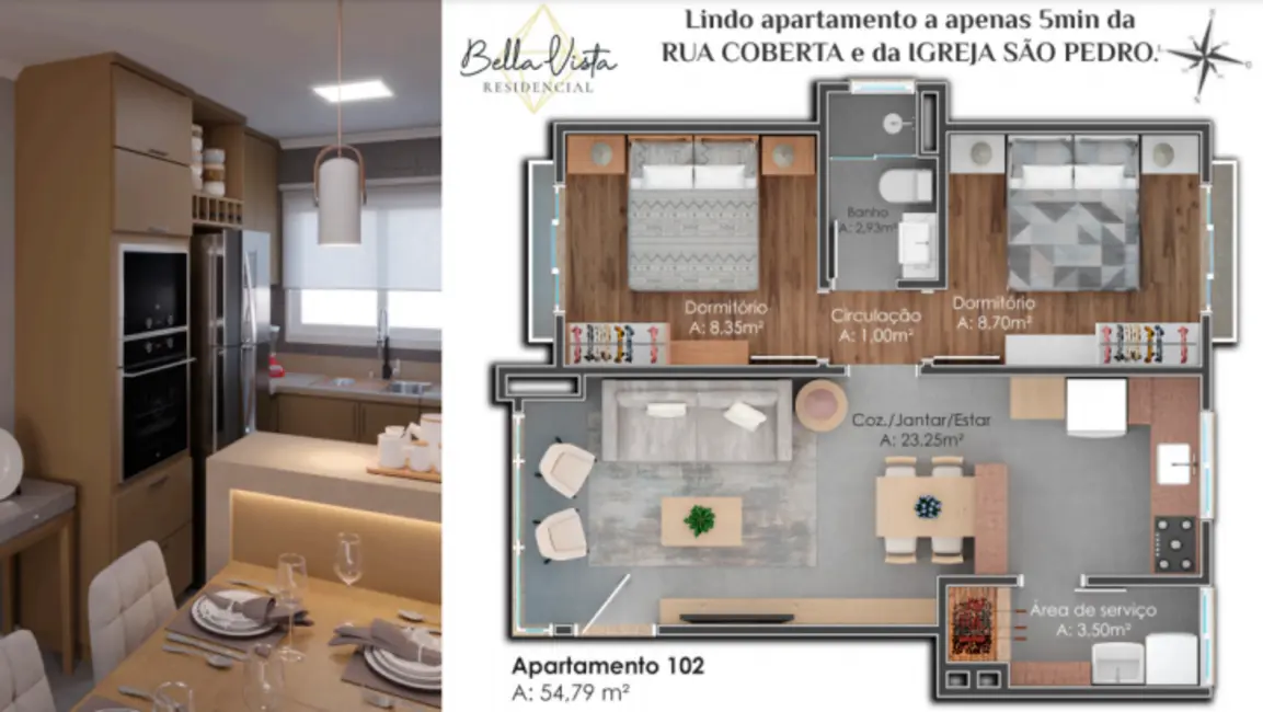 Foto 7 de Apartamento com 2 quartos à venda, 55m2 em Gramado - RS