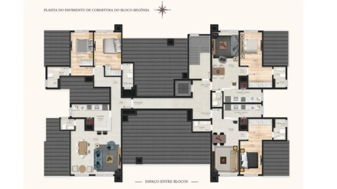 Foto 3 de Cobertura com 1 quarto à venda, 57m2 em Centro, Canela - RS