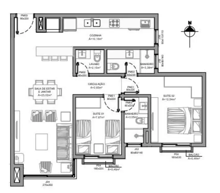 Foto 7 de Apartamento com 2 quartos à venda, 77m2 em Centro, Gramado - RS