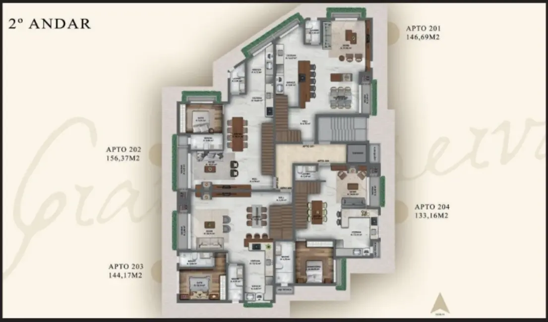 Apartamento com 3 quartos à venda, 131m2 em Centro, Gramado - RS - imagem 8 Foto 8 de Apartamento com 3 quartos à venda, 131m2 em Centro, Gramado - RS