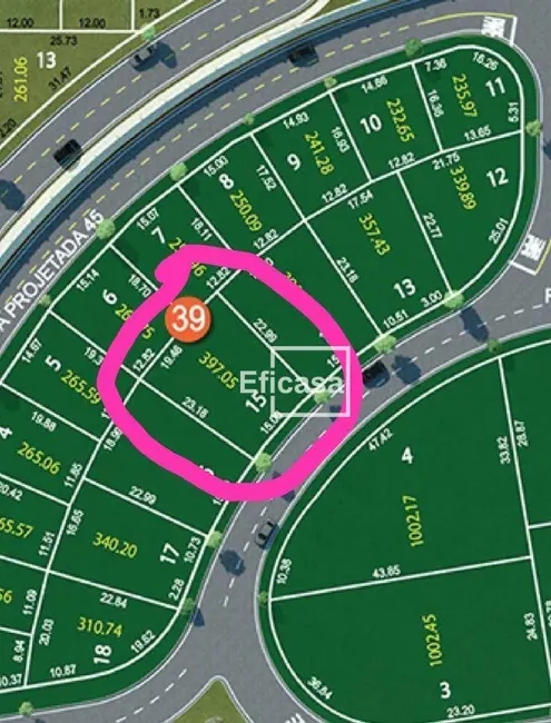 Foto 3 de Terreno / Lote à venda, 397m2 em Mirassol - SP