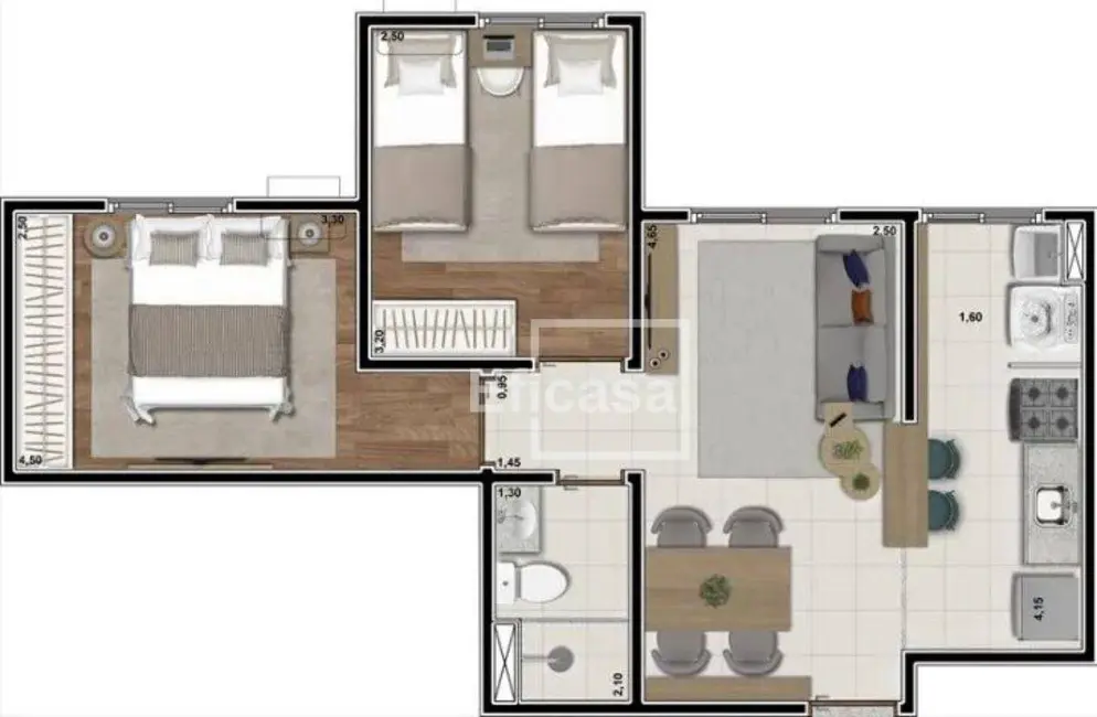 Foto 1 de Apartamento com 2 quartos à venda, 65m2 em Jardim Yolanda, Sao Jose Do Rio Preto - SP