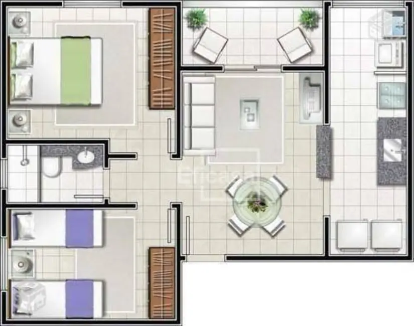 Foto 2 de Apartamento com 2 quartos à venda, 70m2 em Higienópolis, Sao Jose Do Rio Preto - SP