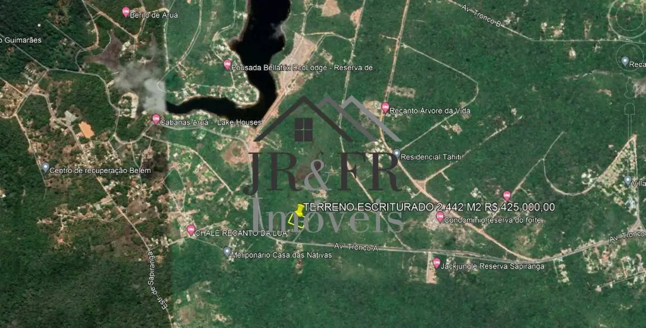 Foto 1 de Terreno / Lote à venda, 2442m2 em Mata De Sao Joao - BA