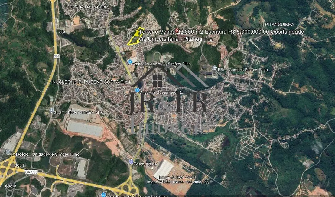 Foto 2 de Terreno / Lote à venda, 22000m2 em Simoes Filho - BA