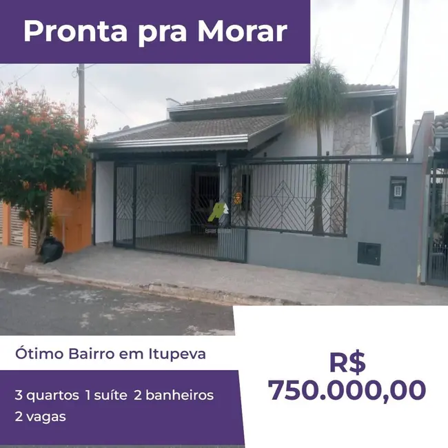 Foto 1 de Casa com 3 quartos à venda, 164m2 em Itupeva - SP
