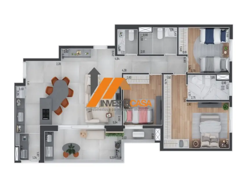 Apartamento com 2 quartos à venda, 69m2 em Parque Campolim, Sorocaba - SP - imagem 9 Foto 9 de Apartamento com 2 quartos à venda, 69m2 em Parque Campolim, Sorocaba - SP