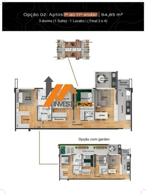 Foto 5 de Apartamento com 3 quartos à venda, 126m2 em Além Ponte, Sorocaba - SP