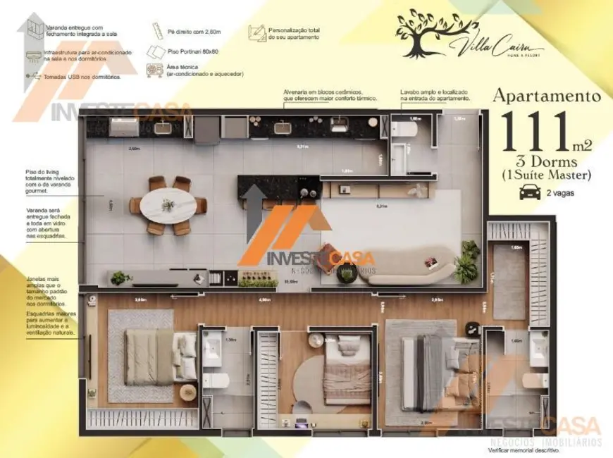 Foto 2 de Apartamento com 3 quartos à venda, 111m2 em Vila Independência, Sorocaba - SP