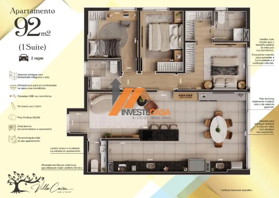 Foto 2 de Apartamento com 3 quartos à venda, 92m2 em Vila Independência, Sorocaba - SP