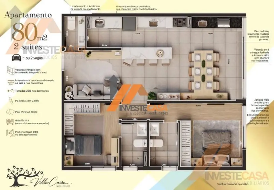 Foto 2 de Apartamento com 2 quartos à venda, 80m2 em Vila Independência, Sorocaba - SP