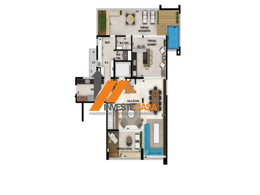 Apartamento com 3 quartos à venda, 215m2 em Parque Campolim, Sorocaba - SP - imagem 6 Foto 6 de Apartamento com 3 quartos à venda, 215m2 em Parque Campolim, Sorocaba - SP