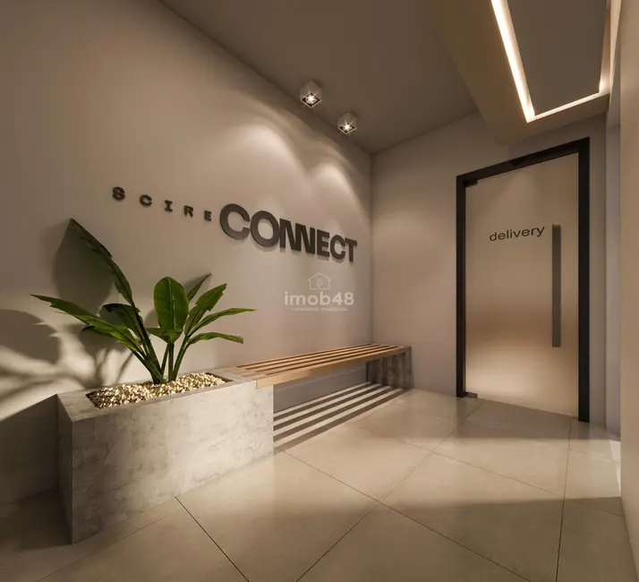 Foto 4 de Apartamento com 1 quarto à venda, 33m2 em Barreiros, Sao Jose - SC