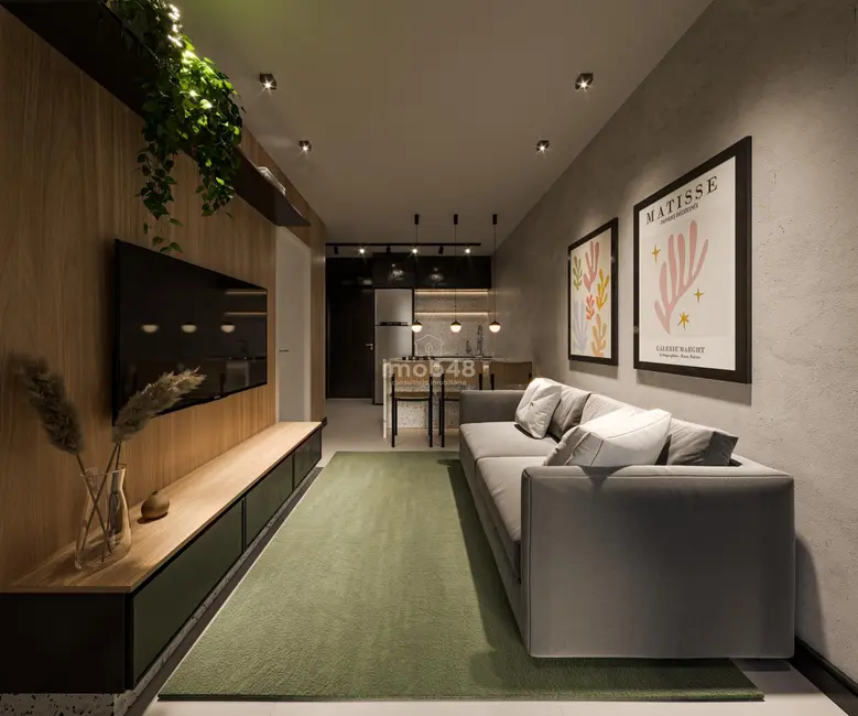 Foto 9 de Apartamento com 1 quarto à venda, 33m2 em Barreiros, Sao Jose - SC