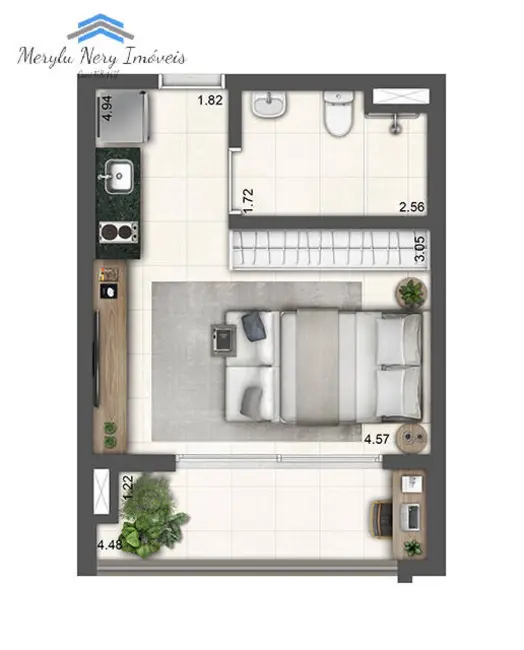 Foto 6 de Apartamento com 1 quarto à venda, 32m2 em Chácara Inglesa, São Paulo - SP