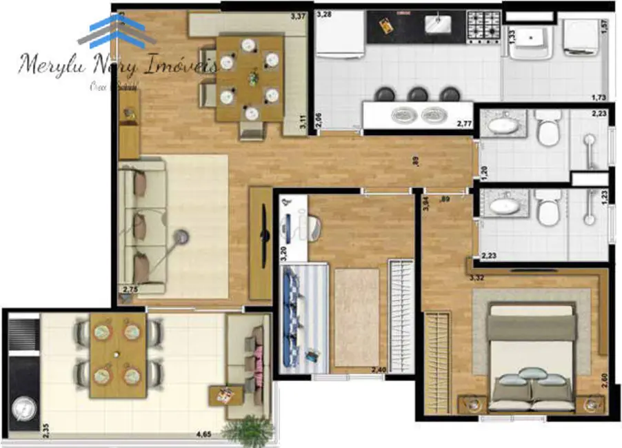 Apartamento com 2 quartos à venda, 71m2 em Saúde, São Paulo - SP - imagem 7 Foto 7 de Apartamento com 2 quartos à venda, 71m2 em Saúde, São Paulo - SP