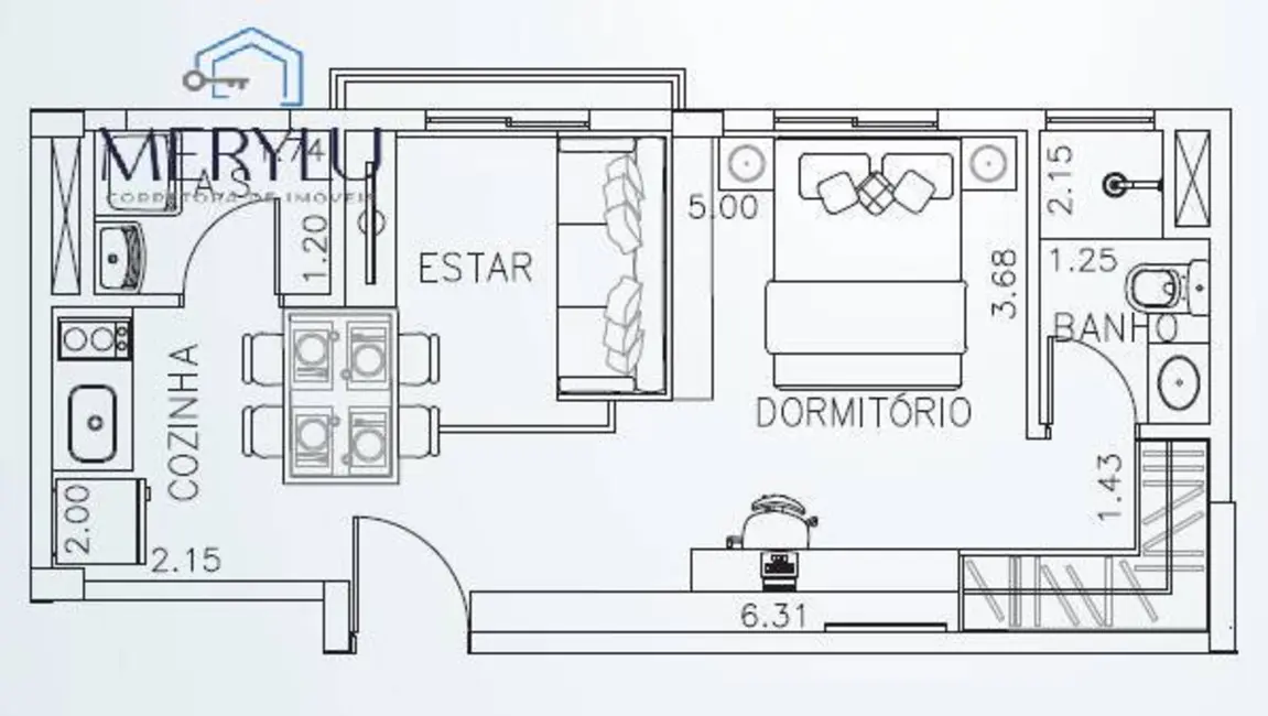 Apartamento com 1 quarto à venda, 35m2 em Aclimação, São Paulo - SP - imagem 1 Foto 1 de Apartamento com 1 quarto à venda, 35m2 em Aclimação, São Paulo - SP