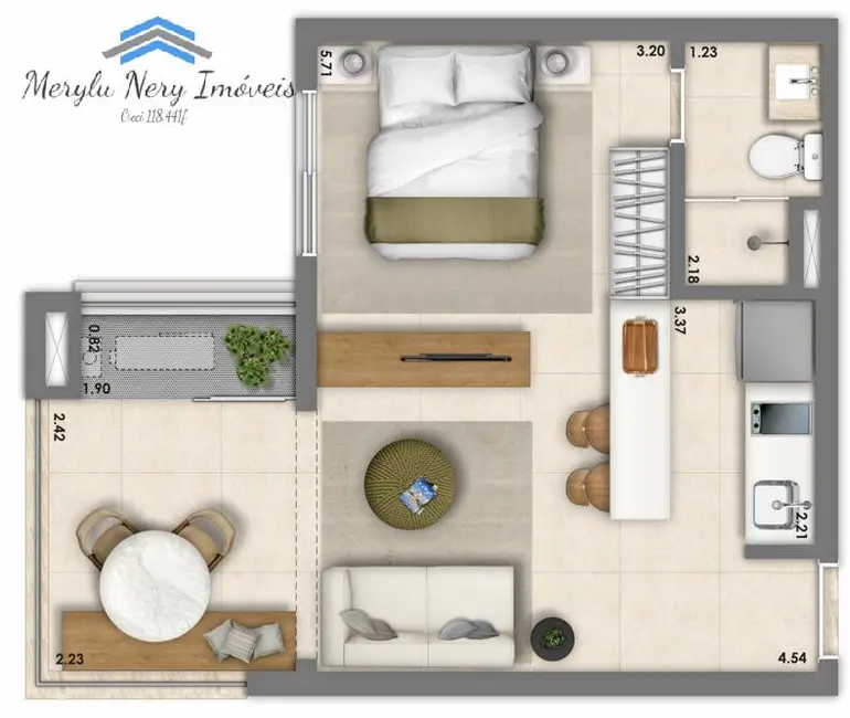 Foto 3 de Apartamento com 1 quarto à venda, 37m2 em Vila Mariana, São Paulo - SP