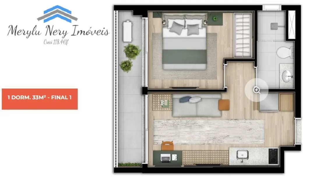 Apartamento com 1 quarto à venda, 33m2 em Ipiranga, São Paulo - SP - imagem 9 Foto 9 de Apartamento com 1 quarto à venda, 33m2 em Ipiranga, São Paulo - SP