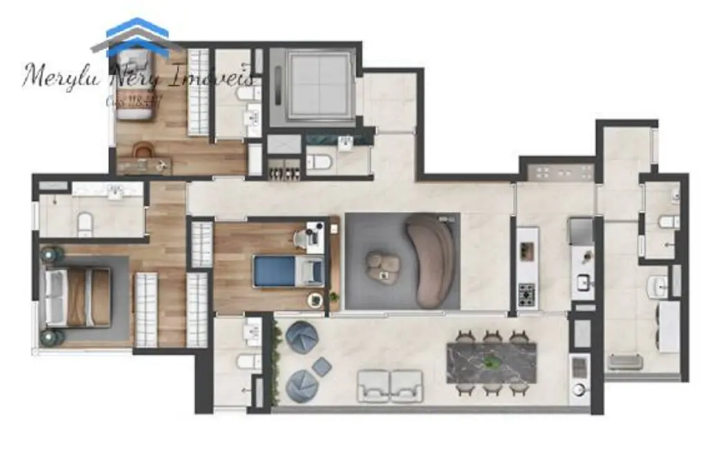 Foto 7 de Apartamento com 3 quartos à venda, 142m2 em São Paulo - SP
