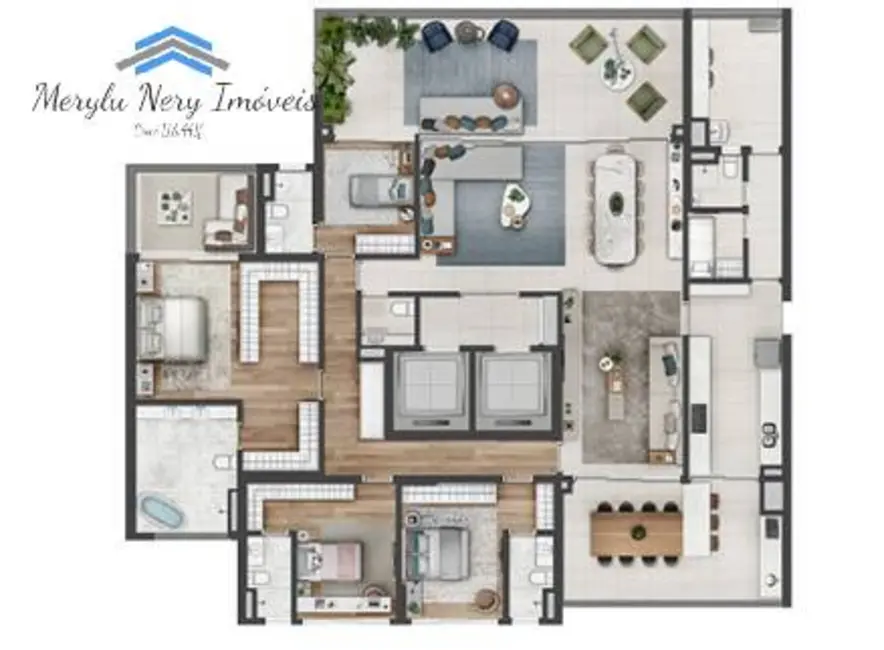 Apartamento com 4 quartos à venda, 330m2 em São Paulo - SP - imagem 8 Foto 8 de Apartamento com 4 quartos à venda, 330m2 em São Paulo - SP