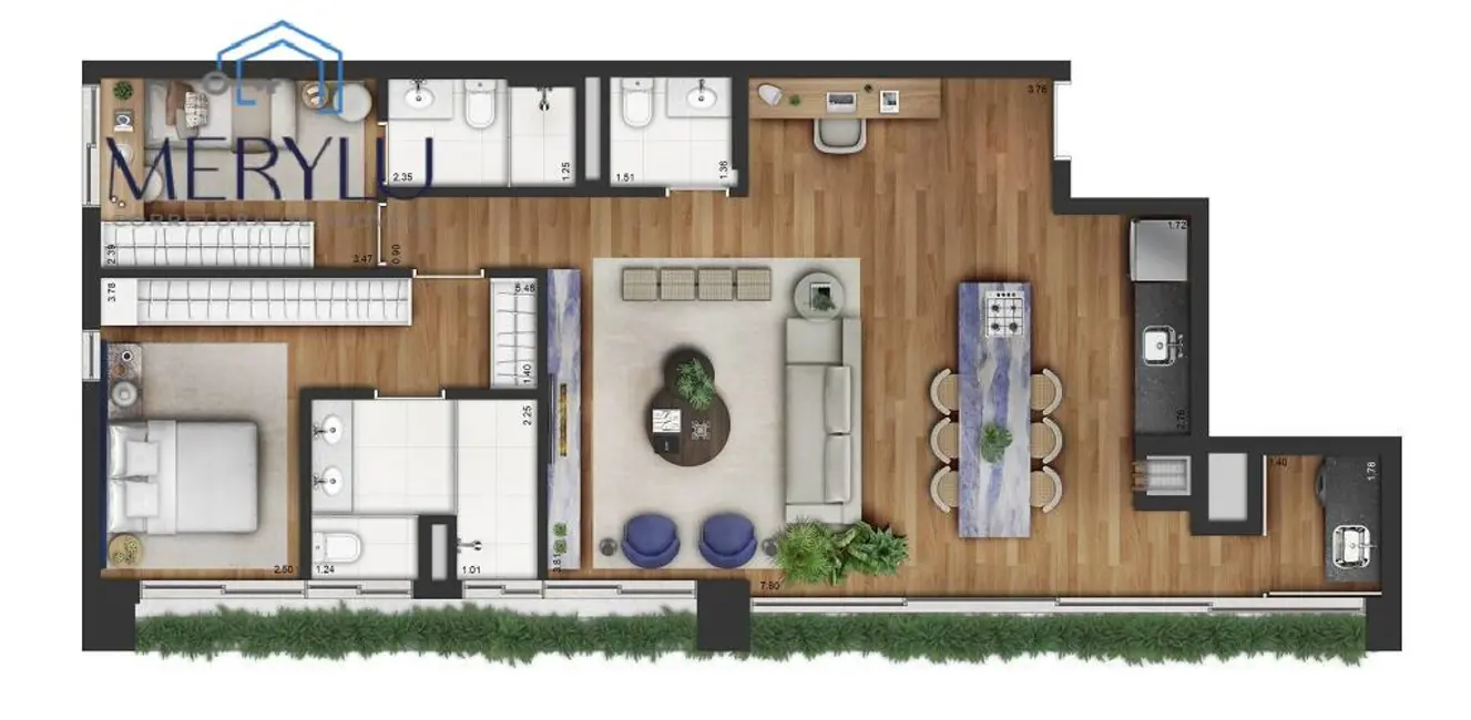 Apartamento com 2 quartos à venda, 105m2 em Campo Belo, São Paulo - SP - imagem 4 Foto 4 de Apartamento com 2 quartos à venda, 105m2 em Campo Belo, São Paulo - SP