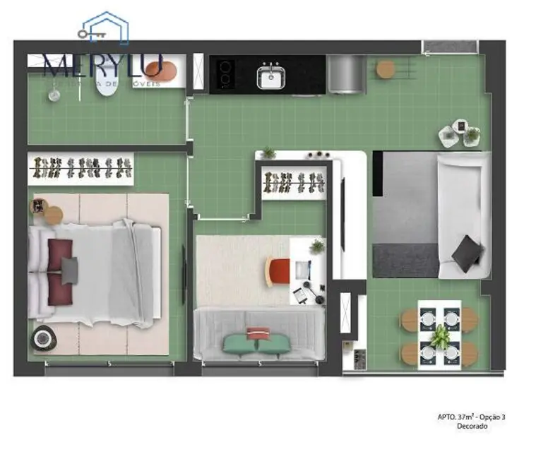 Apartamento com 2 quartos à venda, 45m2 em Consolação, São Paulo - SP - imagem 4 Foto 4 de Apartamento com 2 quartos à venda, 45m2 em Consolação, São Paulo - SP