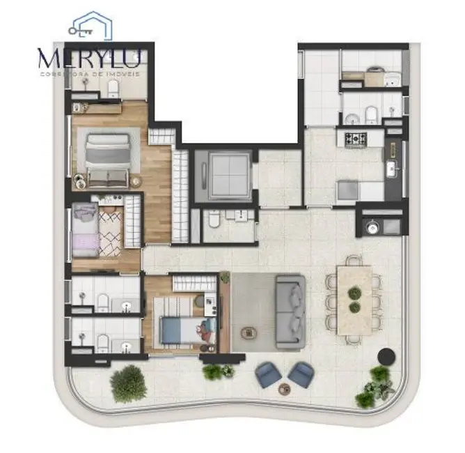 Apartamento com 3 quartos à venda, 125m2 em Butantã, São Paulo - SP - imagem 2 Foto 2 de Apartamento com 3 quartos à venda, 125m2 em Butantã, São Paulo - SP