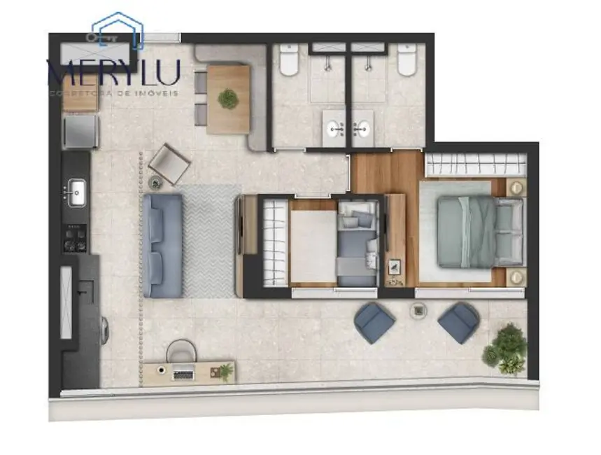 Foto 2 de Apartamento com 2 quartos à venda, 68m2 em Butantã, São Paulo - SP