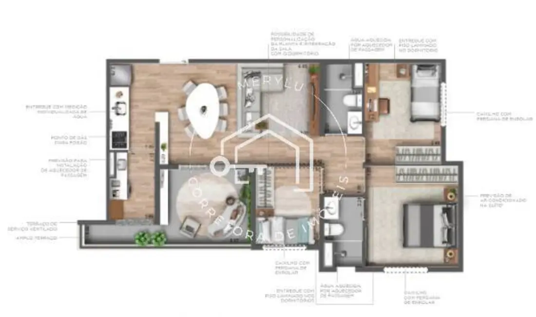 Foto 3 de Apartamento com 3 quartos à venda, 70m2 em São Paulo - SP