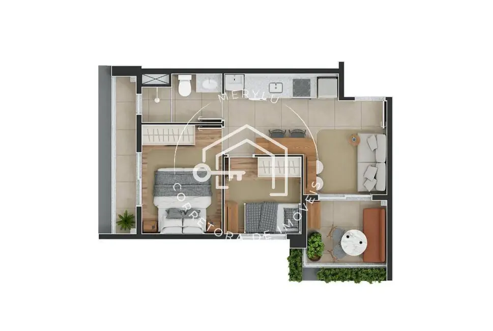 Apartamento com 2 quartos à venda, 45m2 em Higienópolis, São Paulo - SP - imagem 7 Foto 7 de Apartamento com 2 quartos à venda, 45m2 em Higienópolis, São Paulo - SP