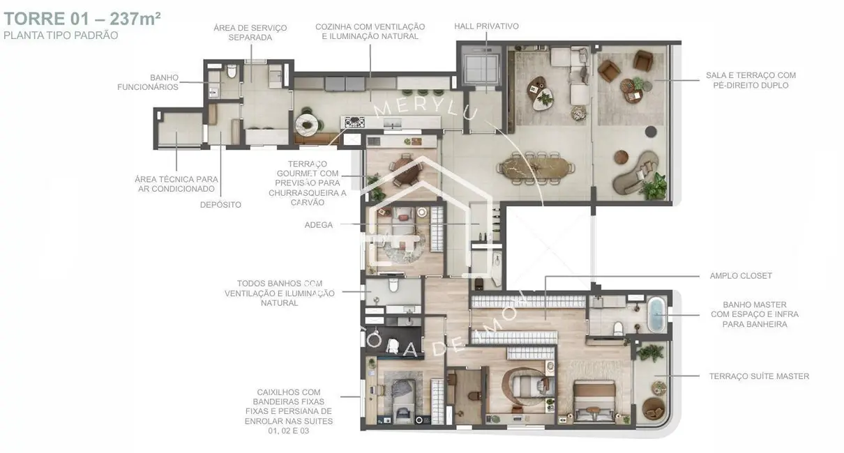 Foto 2 de Apartamento com 4 quartos à venda, 242m2 em Cerâmica, Sao Caetano Do Sul - SP
