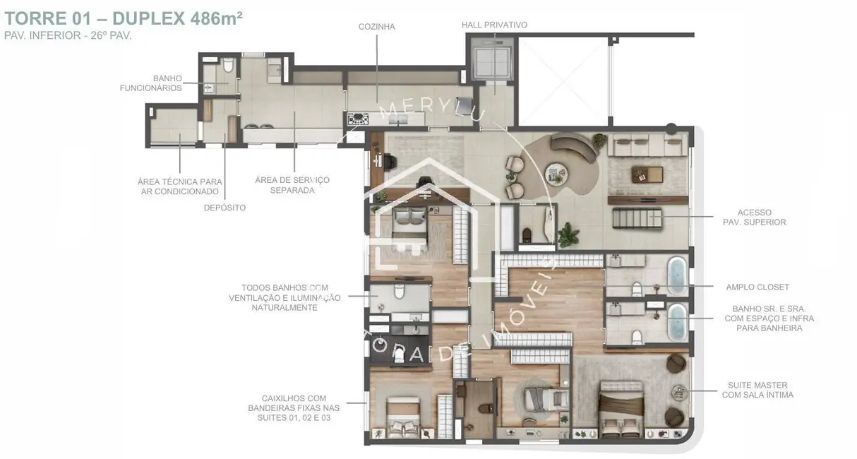 Cobertura com 4 quartos à venda, 486m2 em Cerâmica, Sao Caetano Do Sul - SP - imagem 4 Foto 4 de Cobertura com 4 quartos à venda, 486m2 em Cerâmica, Sao Caetano Do Sul - SP
