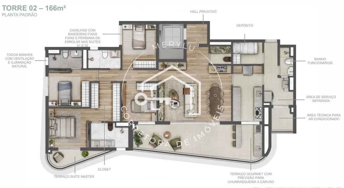 Foto 3 de Apartamento com 4 quartos à venda, 171m2 em Cerâmica, Sao Caetano Do Sul - SP