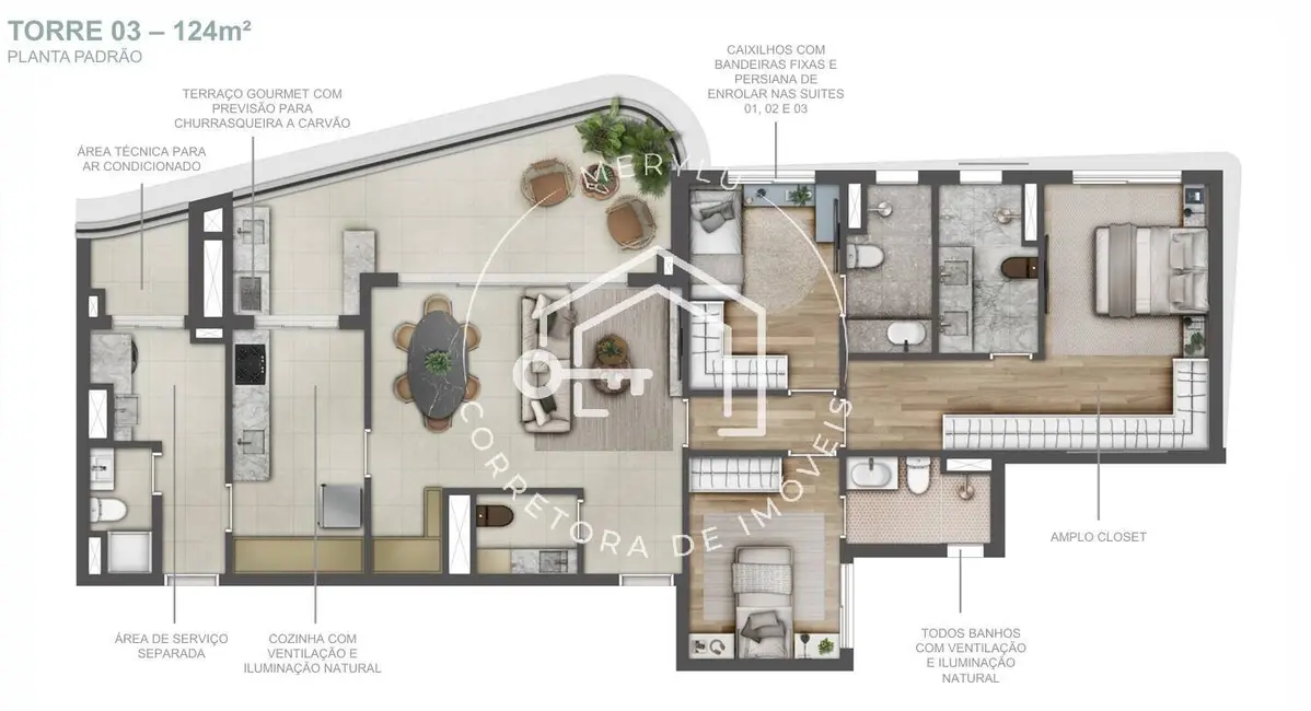 Foto 3 de Apartamento com 3 quartos à venda, 130m2 em Cerâmica, Sao Caetano Do Sul - SP