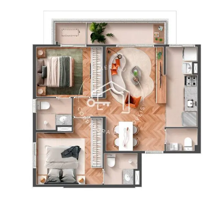 Apartamento com 2 quartos à venda, 61m2 em Vila Clementino, São Paulo - SP - imagem 2 Foto 2 de Apartamento com 2 quartos à venda, 61m2 em Vila Clementino, São Paulo - SP