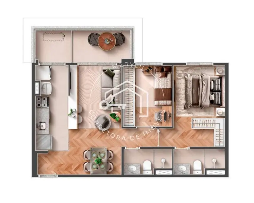 Foto 3 de Apartamento com 2 quartos à venda, 58m2 em Vila Clementino, São Paulo - SP