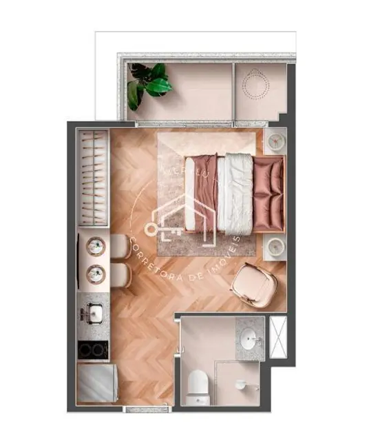 Foto 2 de Apartamento com 1 quarto à venda, 26m2 em Vila Clementino, São Paulo - SP
