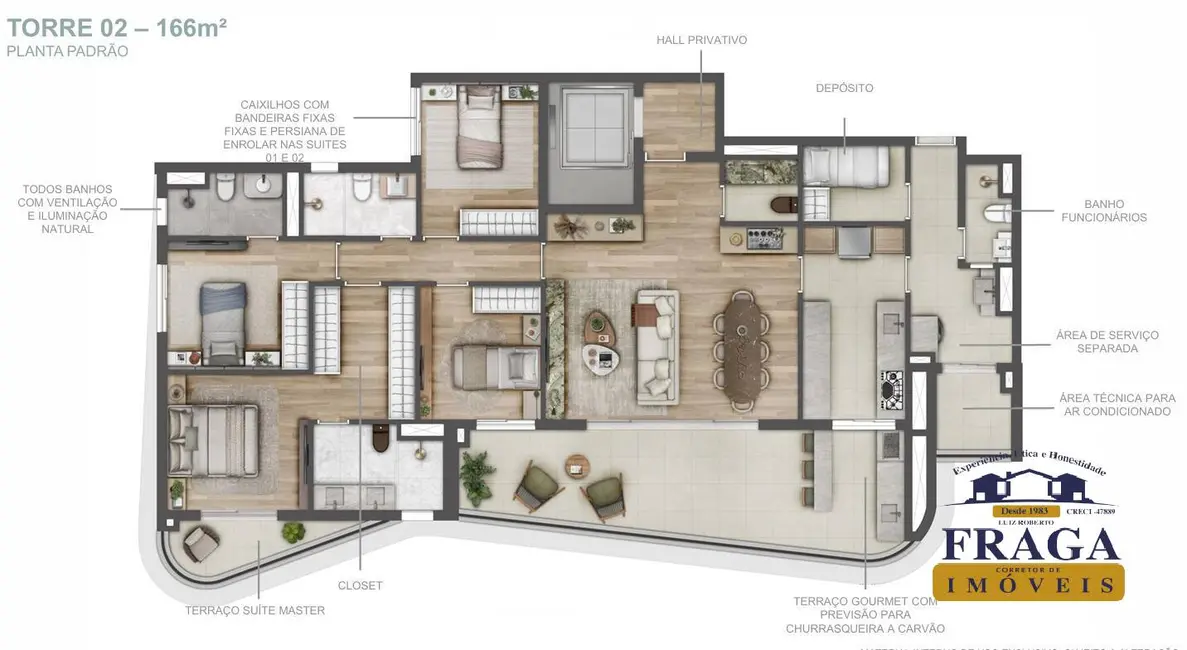 Foto 2 de Apartamento com 4 quartos à venda e para alugar, 166m2 em Cerâmica, Sao Caetano Do Sul - SP