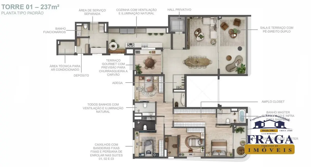 Foto 3 de Apartamento com 4 quartos à venda, 242m2 em Cerâmica, Sao Caetano Do Sul - SP