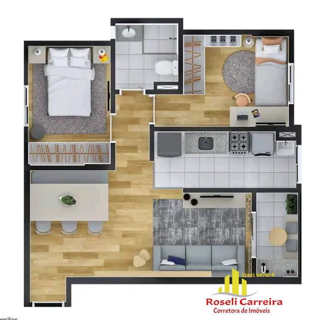 Apartamento com 2 quartos à venda, 46m2 em Campestre, Santo Andre - SP - imagem 9 Foto 9 de Apartamento com 2 quartos à venda, 46m2 em Campestre, Santo Andre - SP