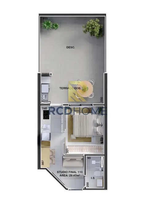 Loja com 1 quarto à venda, 28m2 em Curitiba - PR - imagem 9 Foto 9 de Loja com 1 quarto à venda, 28m2 em Curitiba - PR