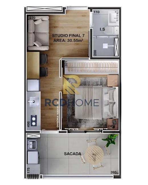 Loja com 1 quarto à venda, 28m2 em Curitiba - PR - imagem 4 Foto 4 de Loja com 1 quarto à venda, 28m2 em Curitiba - PR