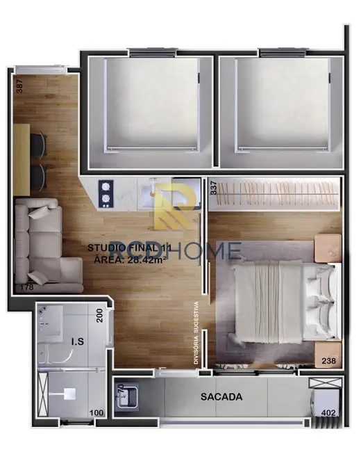 Loja com 1 quarto à venda, 28m2 em Curitiba - PR - imagem 2 Foto 2 de Loja com 1 quarto à venda, 28m2 em Curitiba - PR