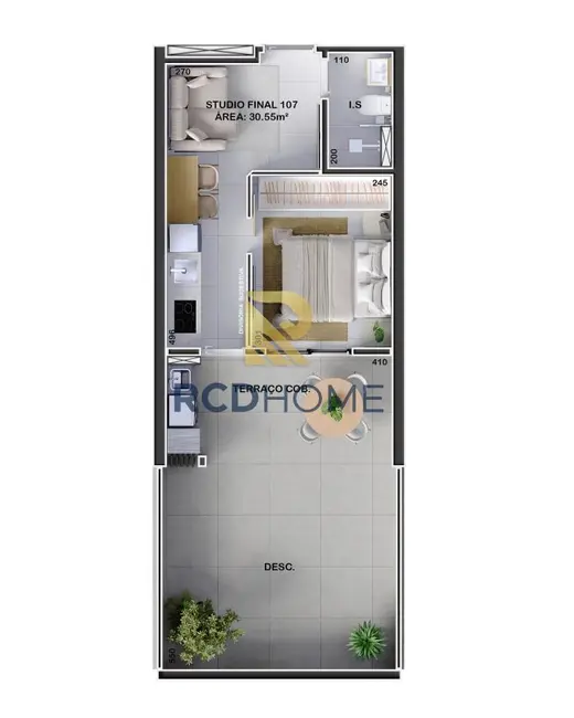 Loja com 1 quarto à venda, 28m2 em Curitiba - PR - imagem 8 Foto 8 de Loja com 1 quarto à venda, 28m2 em Curitiba - PR