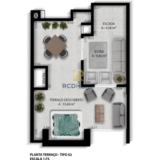 Foto 4 de Casa de Condomínio com 3 quartos à venda, 134m2 em Curitiba - PR