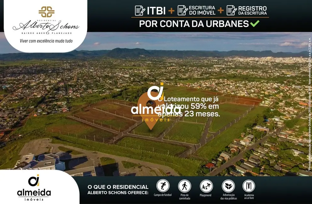 Foto 6 de Terreno / Lote à venda, 315m2 em Pinheiro Machado, Santa Maria - RS