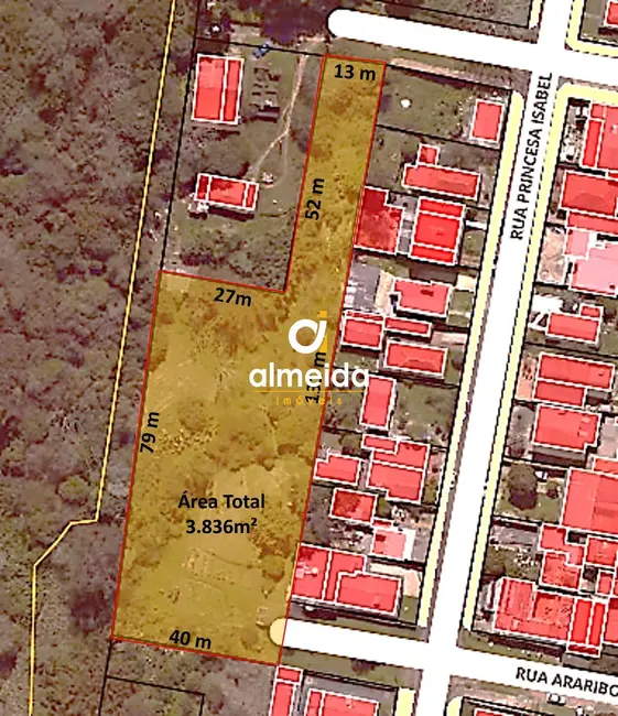 Foto 1 de Terreno / Lote à venda, 3836m2 em Nossa Senhora do Perpétuo Socorro, Santa Maria - RS